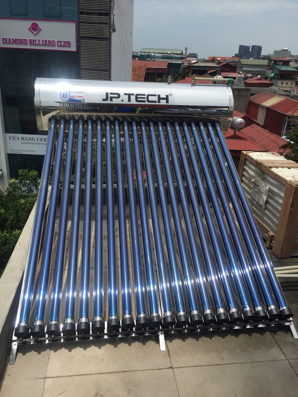 BƠM NHIỆT 160lit/h KẾT HỢP NĂNG LƯỢNG ỐNG ĐỒNG CHỊU ÁP 24Ø58