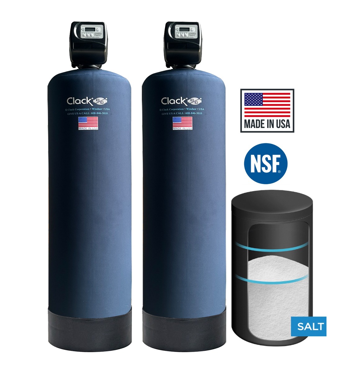 Hệ thống lọc nước tổng đầu nguồn biệt thự nhập khẩu mỹ Clack CWS02C