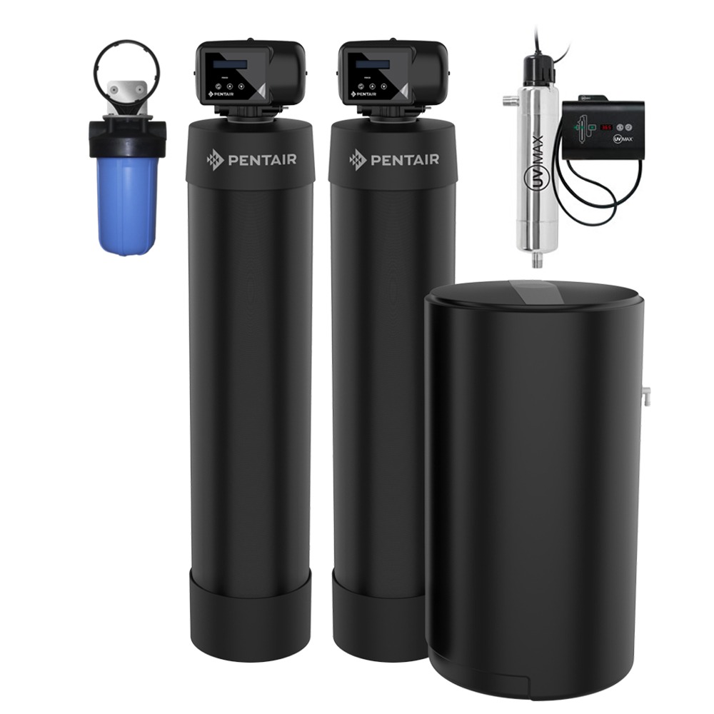 Bộ lọc tổng biệt thự nhập khẩu dùng muối hoàn nguyên PENTAIR PAC 7-UV công suất 4m3/h- 6-10 phòng tắm 