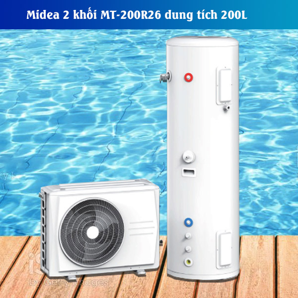 Máy nước nóng bơm nhiệt Heat Pump Midea 200 Lít -Dòng Split 2 khối ( Khuyến mại lớn từ Mr Bơm Nhiệt )