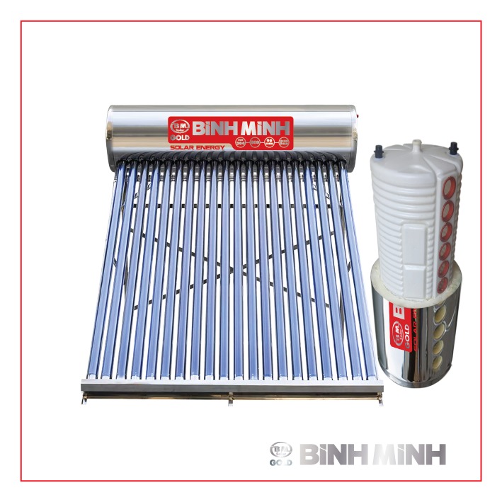 Máy Nước Nóng NLMT Bình Minh PPR 250L Chống Phèn , Mặn