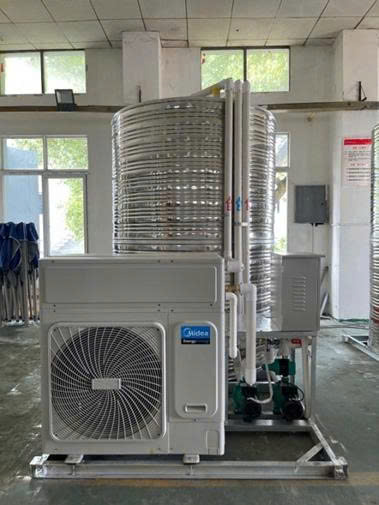 Modul bơm nhiệt thương mại 5HP và bồn nước nóng 5000 L ( bao gồm hệ thống hồi nước nóng )