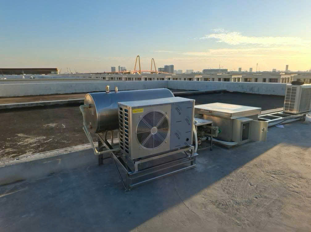 Máy nước nóng bơm nhiệt Imoposol 100 Lít dạng 2 khối - nằm ngang